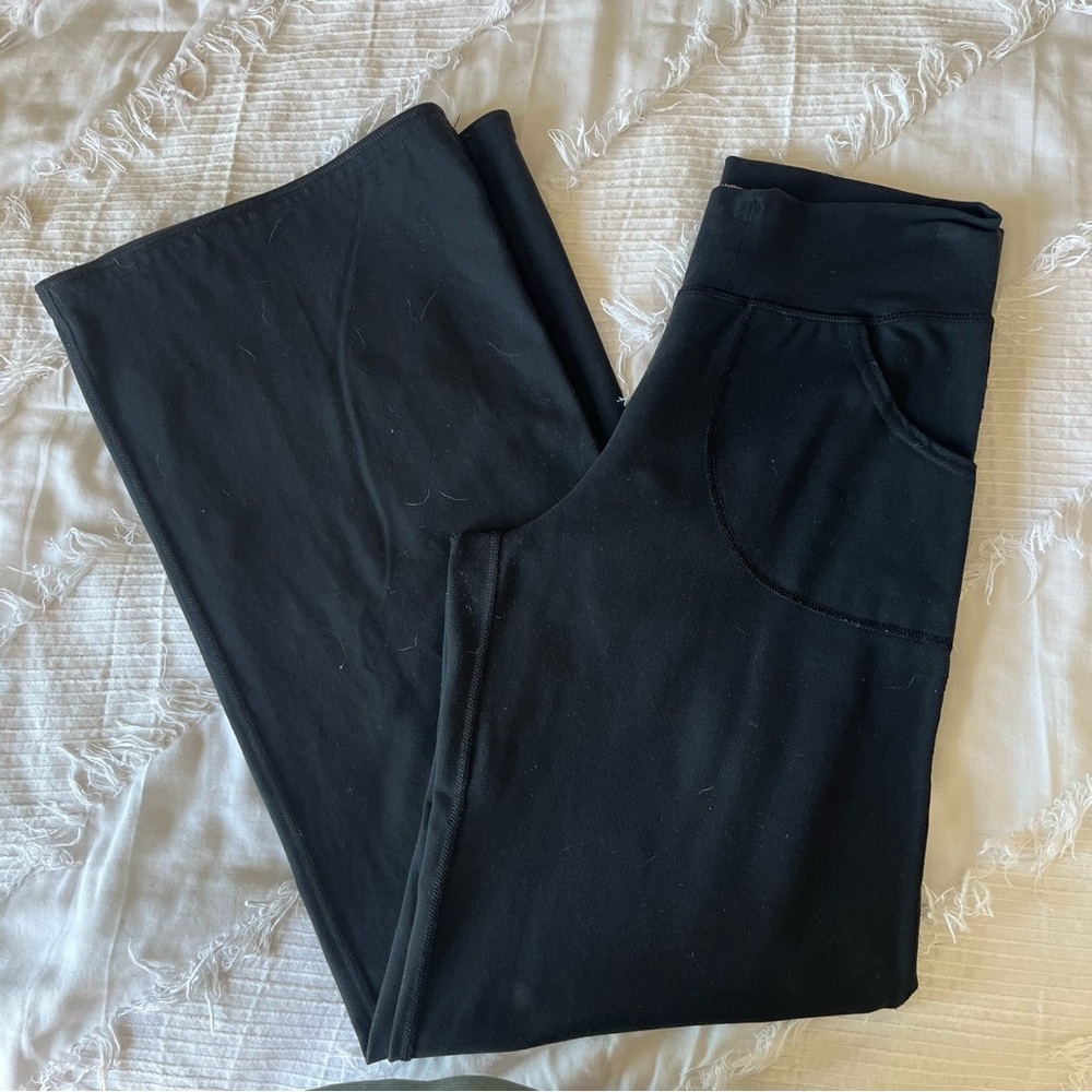 Lululemon Wide Leg Black Yoga Pants